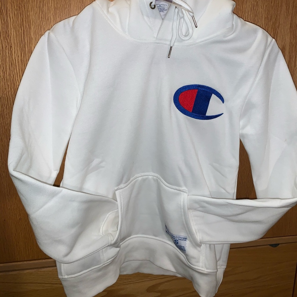White Champion Hoodie